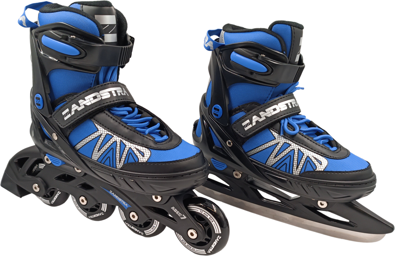 Zandstra Combo Kinder-Rollerblade/Kinder-IceSkate blau