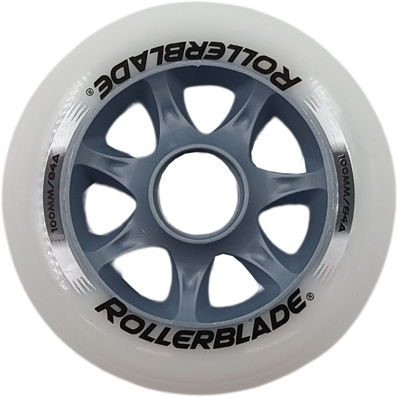 Rollerblade 100mm white/grey