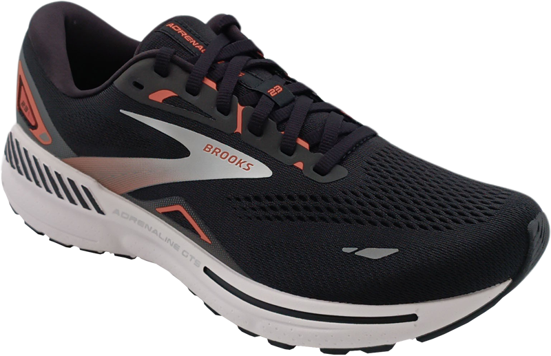 Brooks Adrenaline GTS 23 black/mandarin red/silver