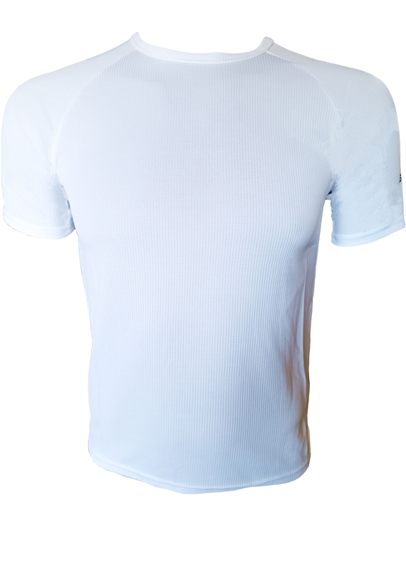 Brooks white sports shirts for men