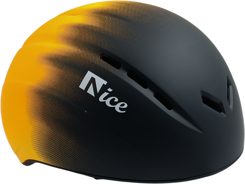 Nice casque de patinage sur glace noir/orange