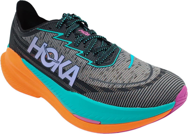 Hoka One One Mach X 2 black / electric aqua