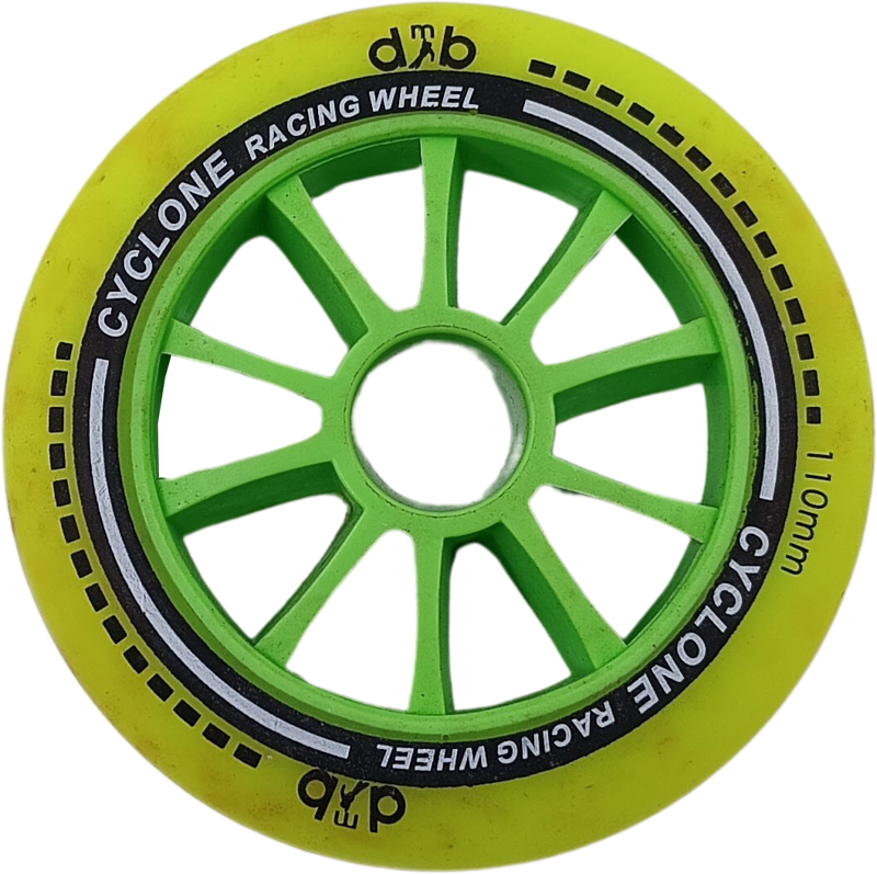 DMB Cyclone 110 yellow/green (set of 8 pieces)