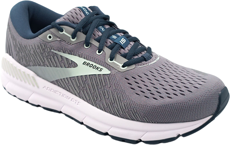 Brooks Addiction 15 GTS grey/navy/aqua [narrow]