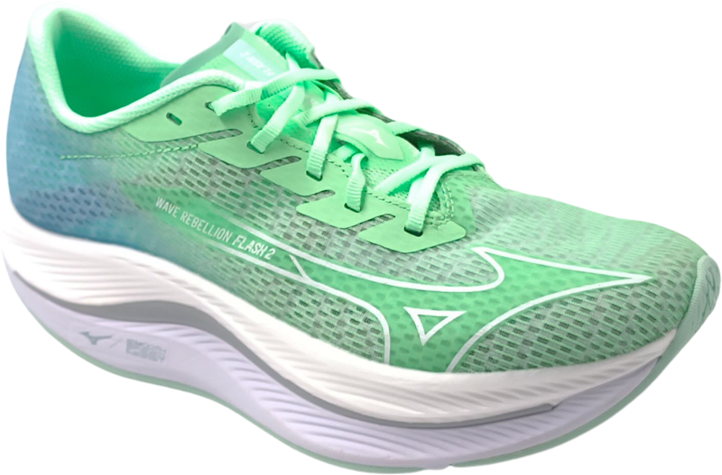 Mizuno Wave Rebellion Flash green