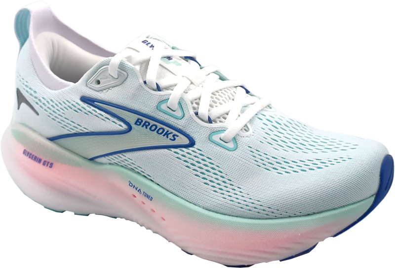 Brooks Glycerin GTS 22 white/limpet shell/amparo blue