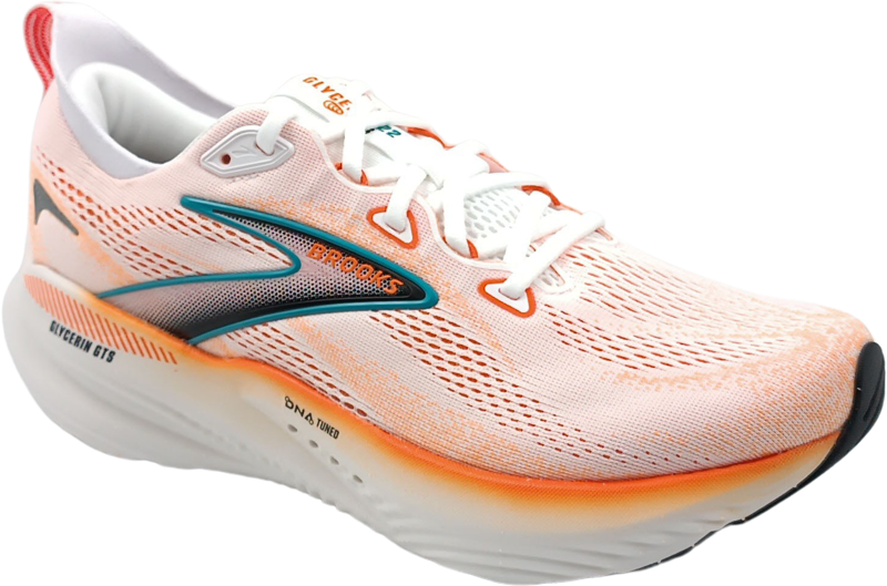 Brooks Glycerin GTS 22 white/orange/green blue slate