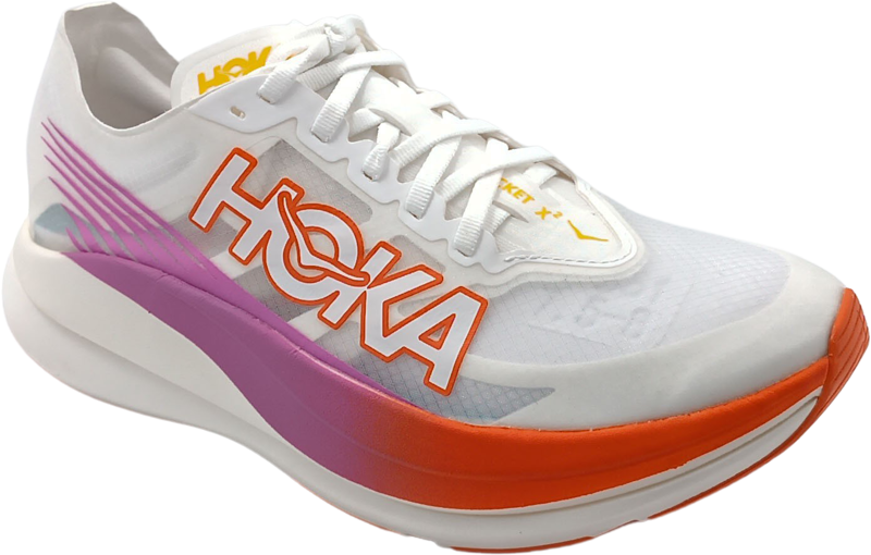 Hoka One One U rocket X 2 frost / lava  [unisex]