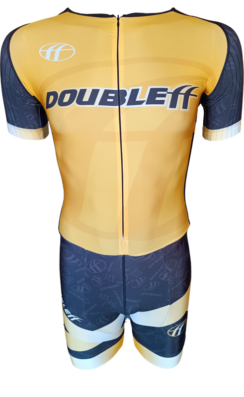 DoubleFF combinaison de roller en ligne jaune