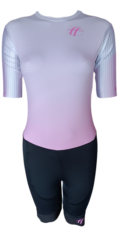 DoubleFF combinaison de patinage en ligne rose clair
