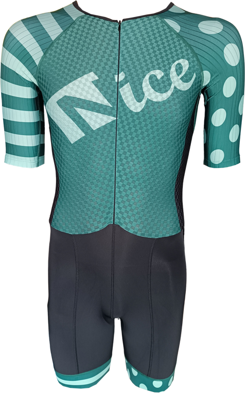Nice combinaison de roller green stripes + dots