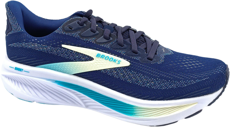 Brooks Ghost 17 navy/green/turquoise