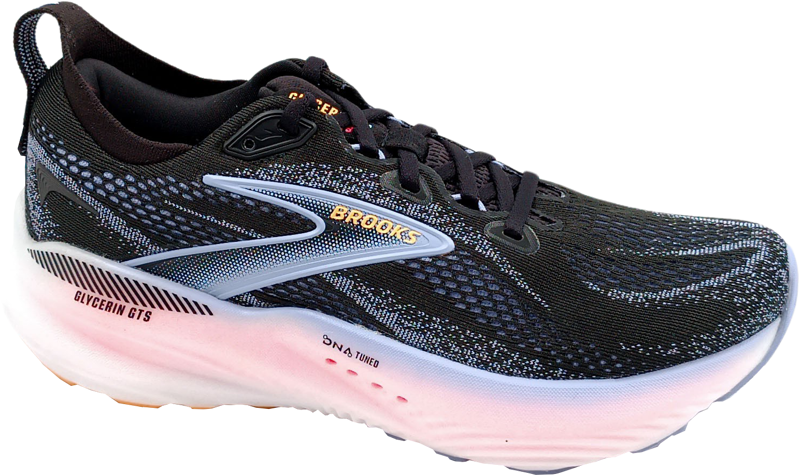 Brooks Glycerin GTS 22 black/blue heron/orange