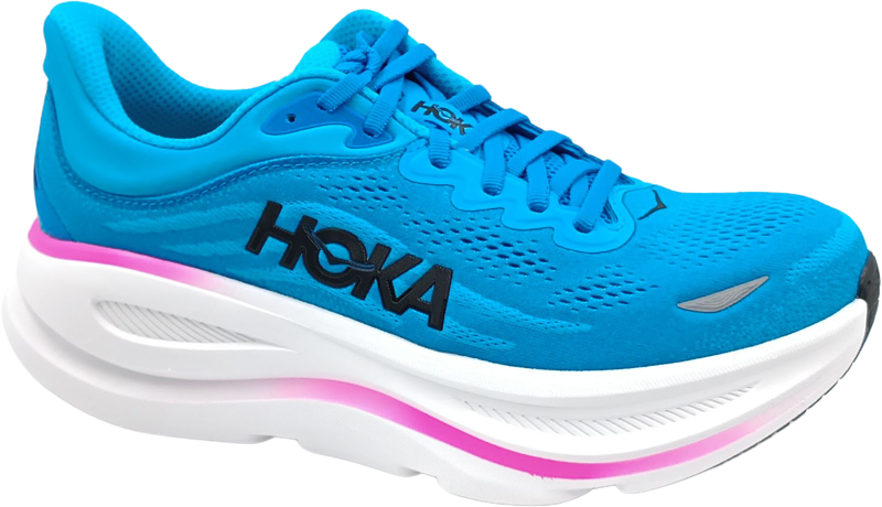 Hoka Bondi 9 blue skyward blue / neon fuchsia
