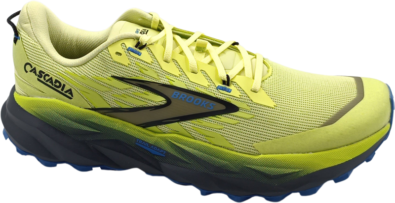 Brooks Cascadia 19 sunny lime/black/blue