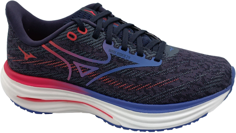 Mizuno Wave Rider 29 odyssey gray/iris bloom/calypso coral