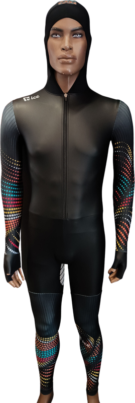 Nice rubber speed suit power x african dots