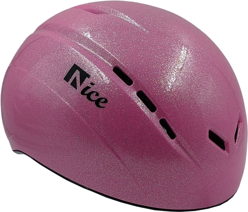 Nice casque de patinage sur glace sparkle pink