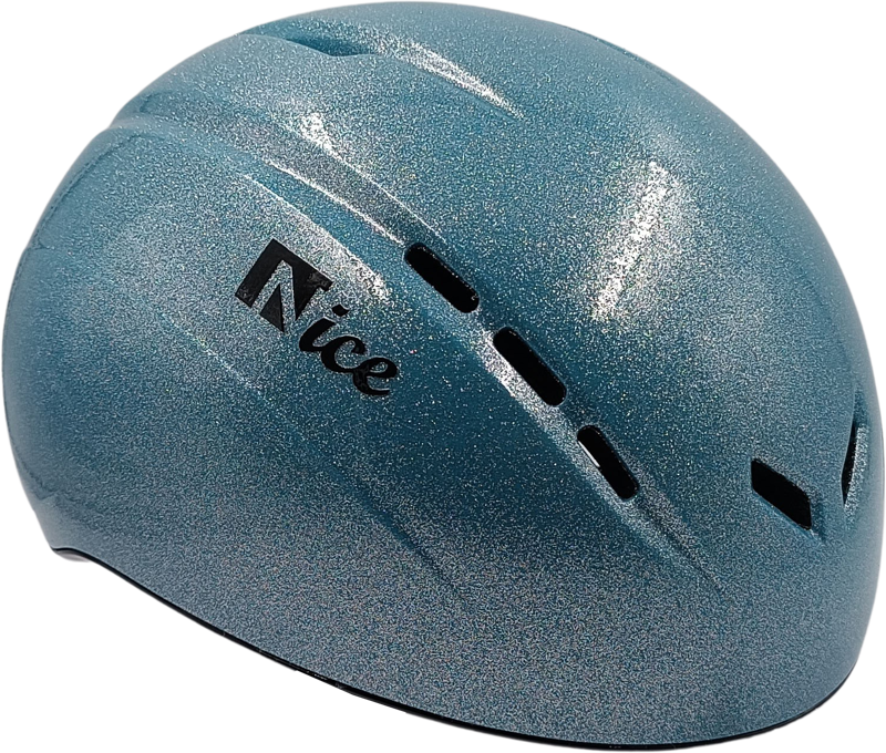 Nice casque de patinage sur glace sparkle blue