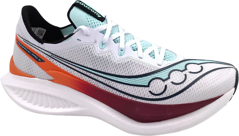 Saucony Endorphin PRO 5 white/crimson bestellen bij Koole Sport