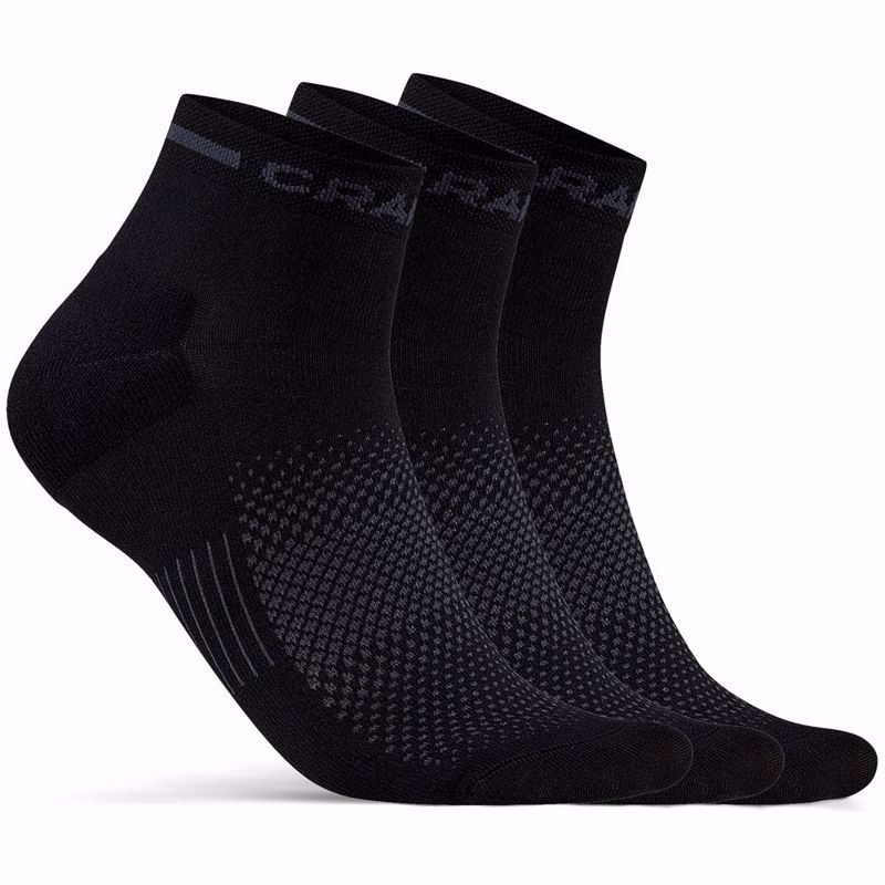Craft Core Dry Mid Sock 3-Pack swartz