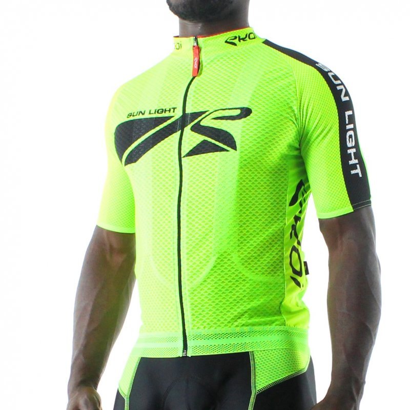 Ekoi Sunlight wielershirt 2014 Fluor groen