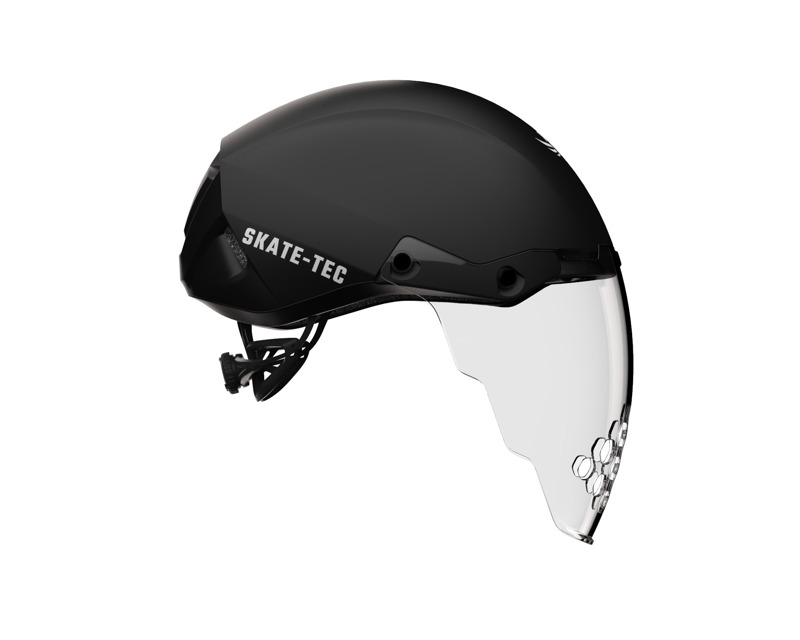 Skate-Tec shorttrack helm 025 zwart