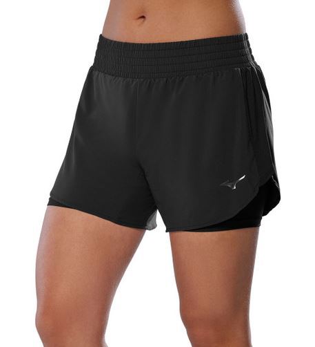 Mizuno 2in1 short 4.5"women black