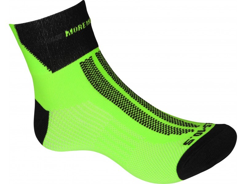 More Mile Fluo green Lumino lite sock