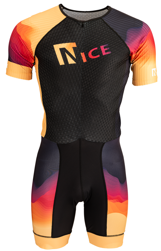 Nice inline skating suit kids red/yellow