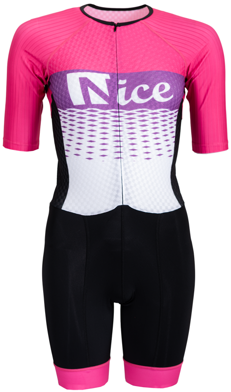 Nice inline skating suit pink/purple/black