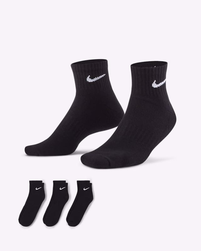 Nike Everyday Socks 3 Pack Black