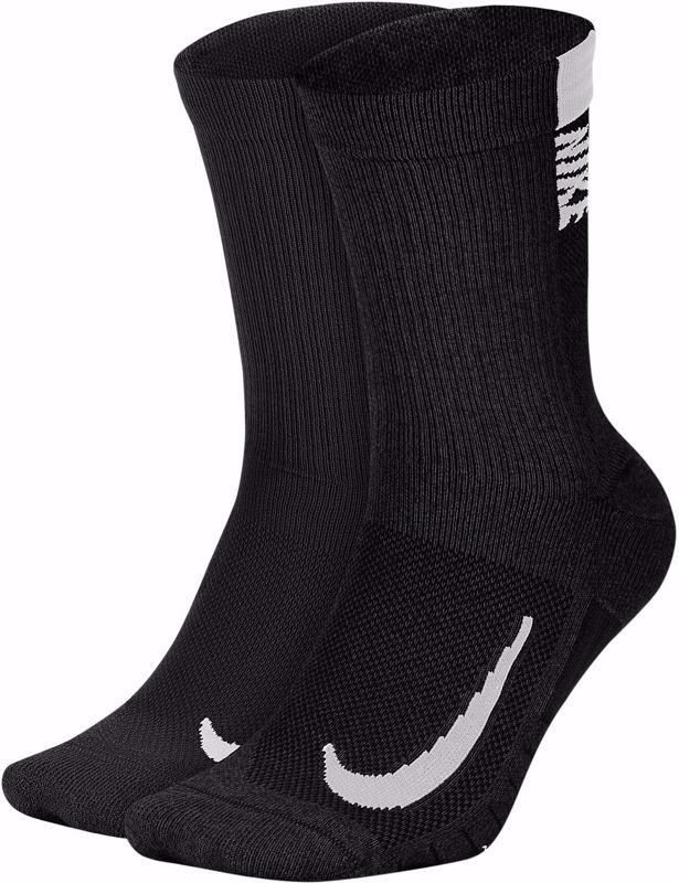 Nike Multiplier High Socks 2 Pack Black