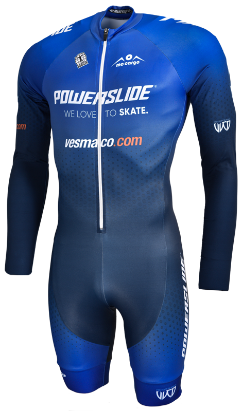 Powerslide Skate suit world bleu long sleeve 2021