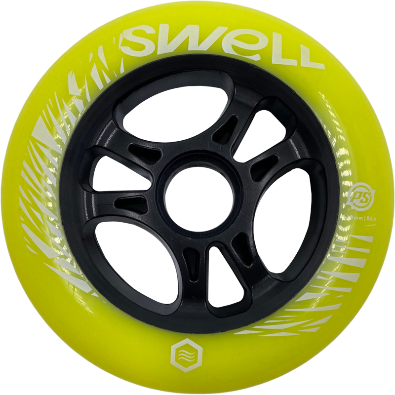 Powerslide Swell yellow black hub 110mm
