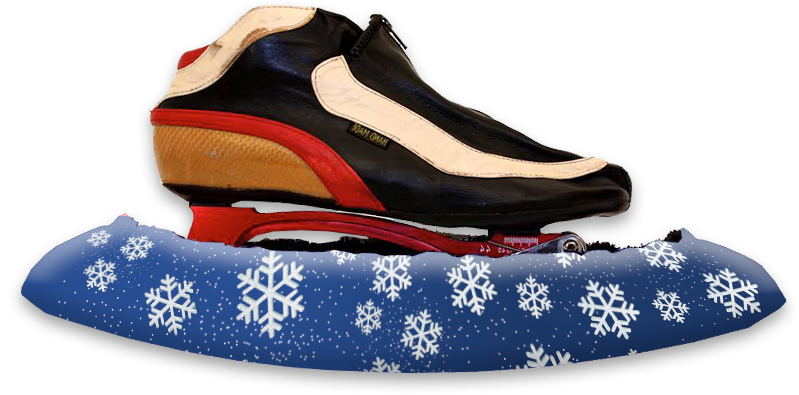 Schaatshoes IJskristallen navyblue