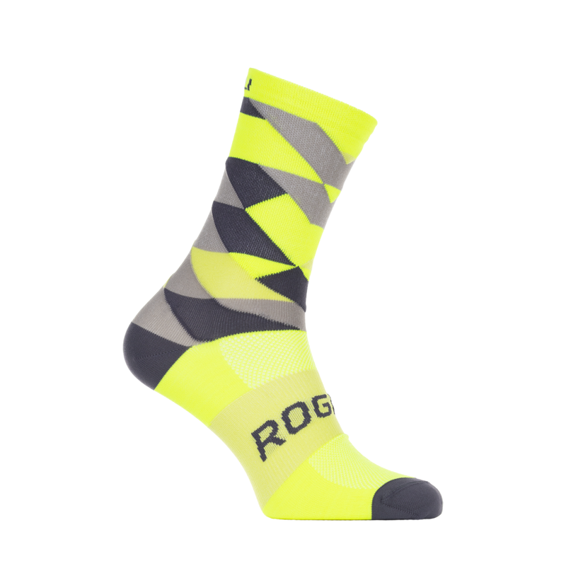 Rogelli chaussette cycliste RCS-14 jaune fluo