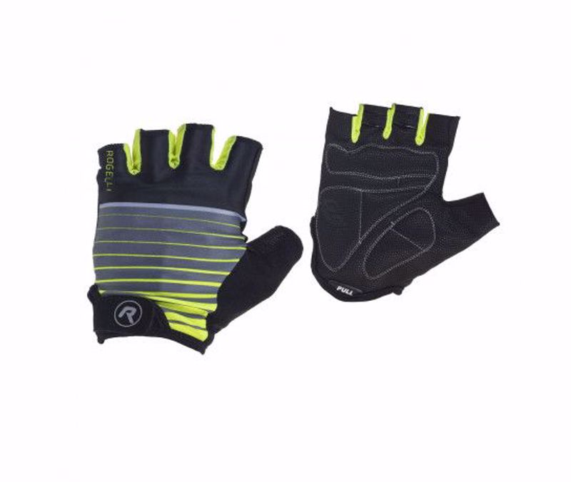 Rogelli Hero gloves black/fluor geel