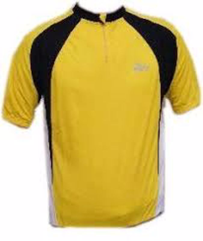 Rogelli Pisa Shirt Yellow/Black/White short sleeve