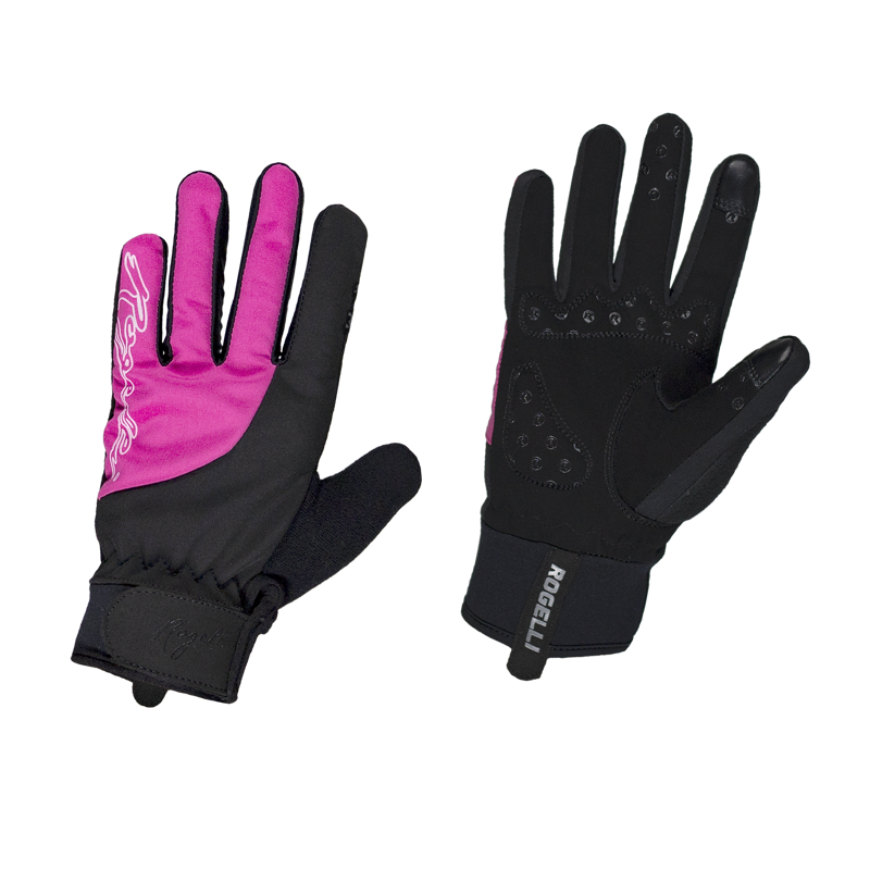 Rogelli winter glove Storm black/rose