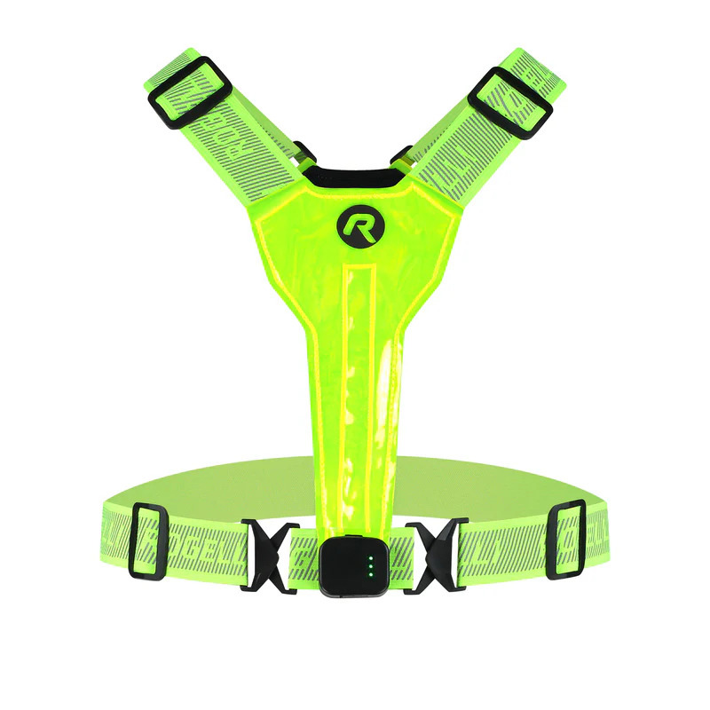 Rogelli Gilet LED USB - jaune fluo