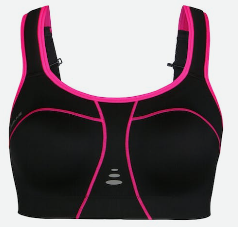 Pure Lime Compression sport bh black/neon pink
