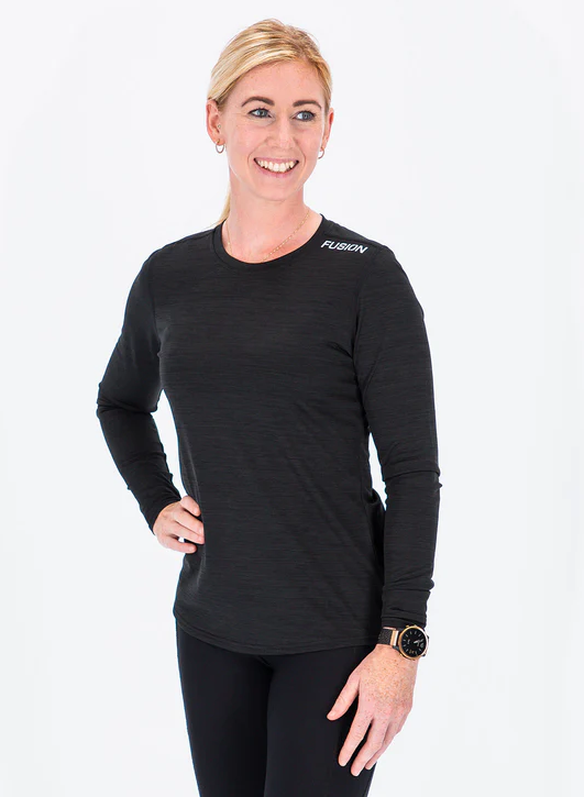 Fusion womens C3 long sleeve black