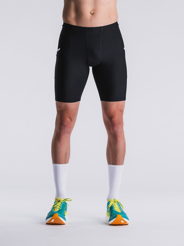 Fusion short tight super black