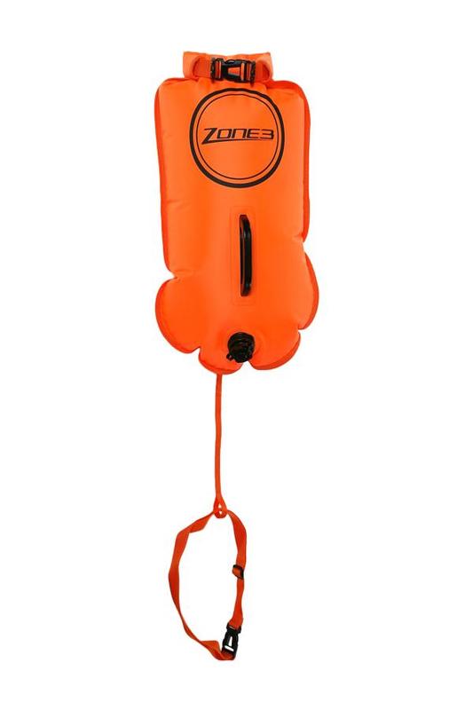 Zone3 Swim Safety Buoy/Dry Bag 28L Orange