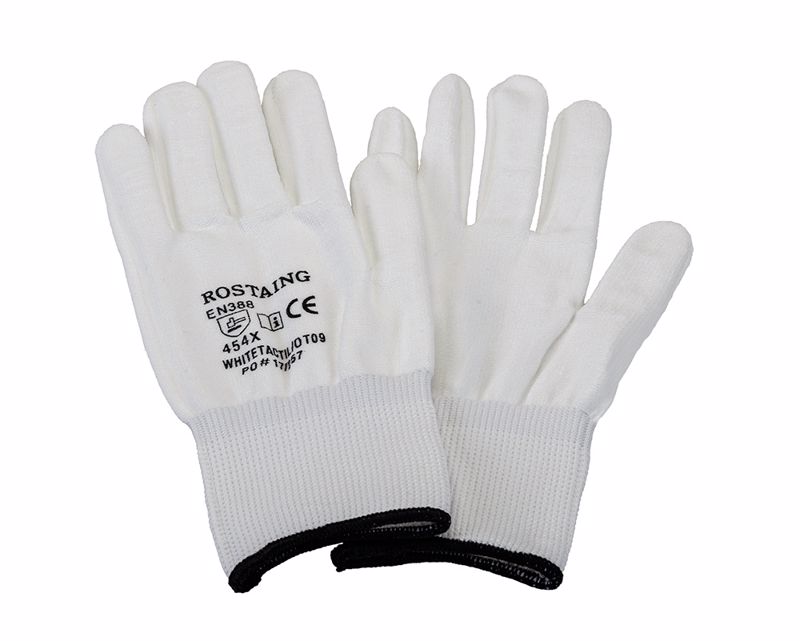 Zandstra tactil cut-resistant skating glove white