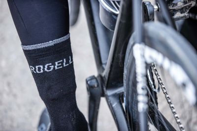 Rogelli chaussette d'hiver mérinos noir