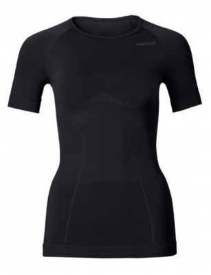 Ladies Shirt Short Sleeve / Crew Neck Evolution light, Black 181011