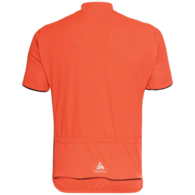 Odlo Essentials Oranje fiets shirt met halve rits