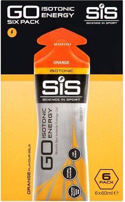 Go Isotonic Energy gel SIX pack  Orange